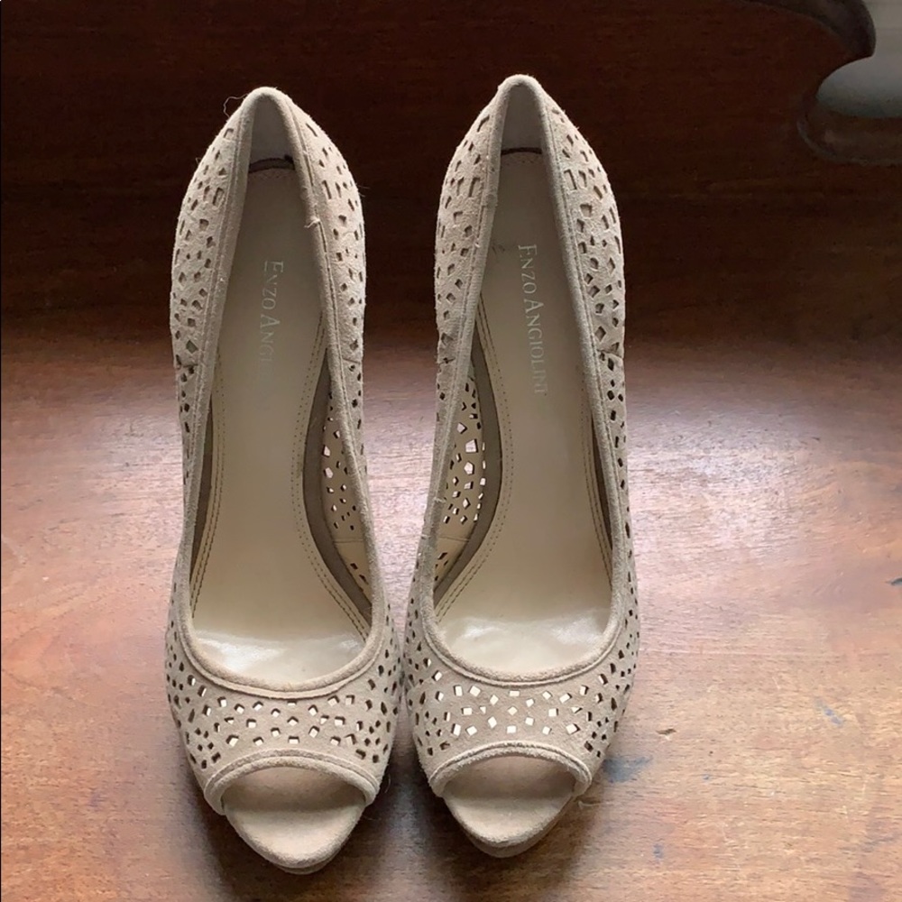 Enzo Angiolini peep toe heel size 7.5